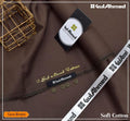 GulAhmed Soft Cotton Suit Coco Brown Summer Wear