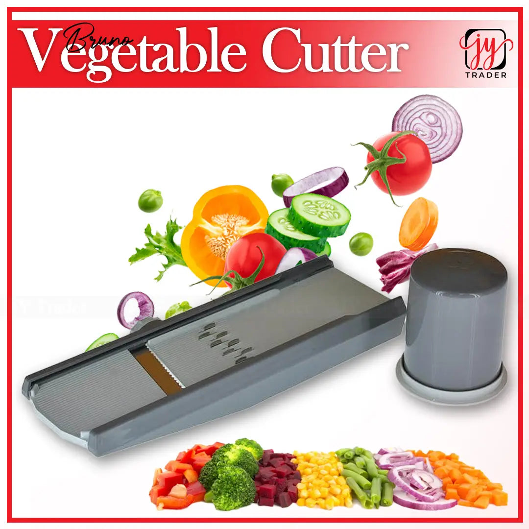 High Quality Bruno Vegetable & Salad Cutter | Manual Potato & Onion Slicer | Easy Kitchen Vegetable Cutter | Multi-Purpose Salad Cutting Tool