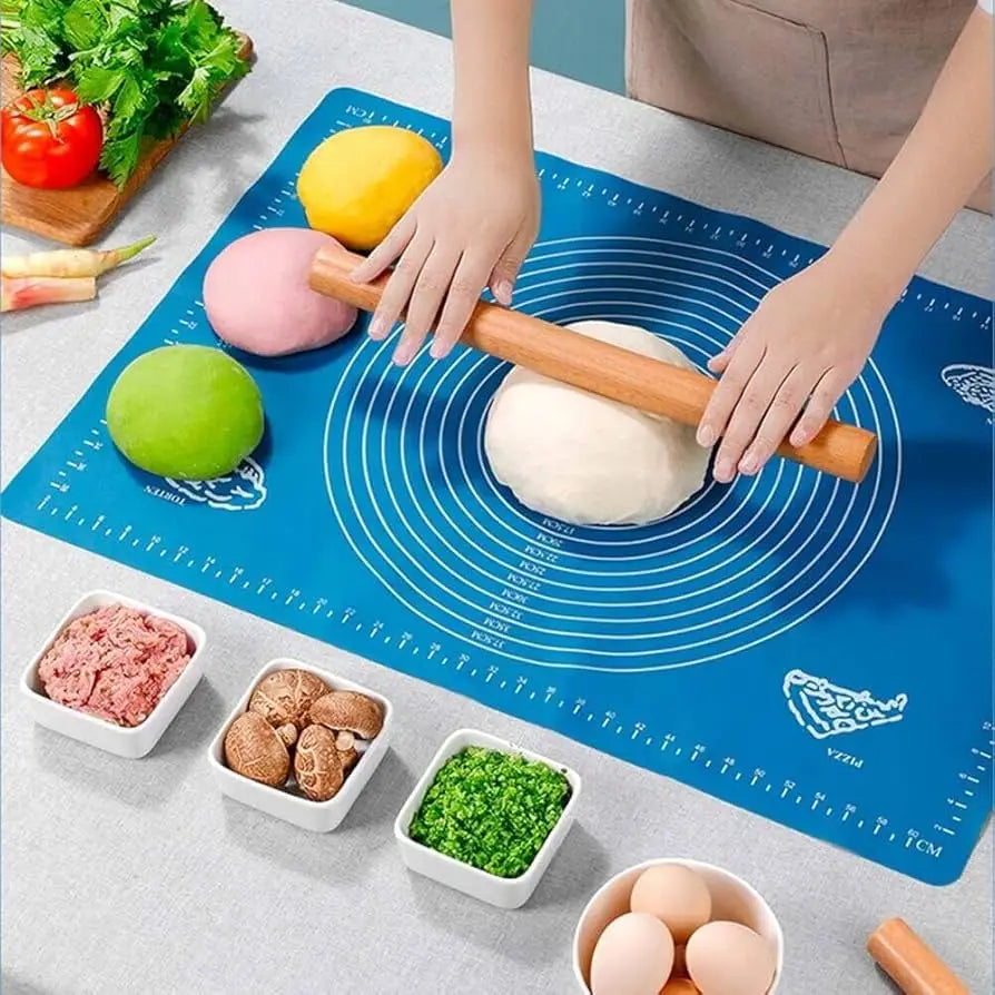 High Quality Large Silicone Roti Mat | Non-Stick Pastry & Fondant Rolling Mat | Reusable Chapati Dough Kneading Sheet | Food Grade Heat Resistant Baking & Rolling Mat