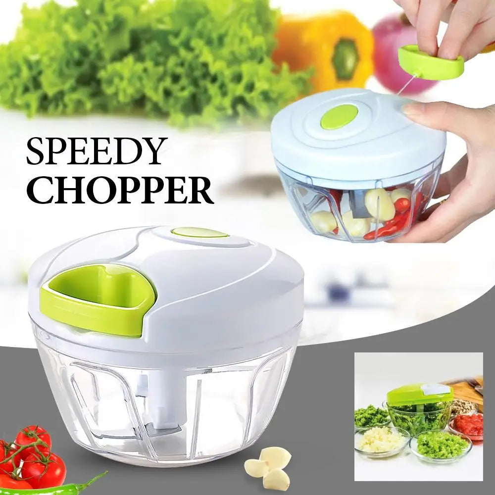 High Quality 500ML Manual Pull Chopper – Hand Pull Food Processor, Vegetable & Garlic Cutter