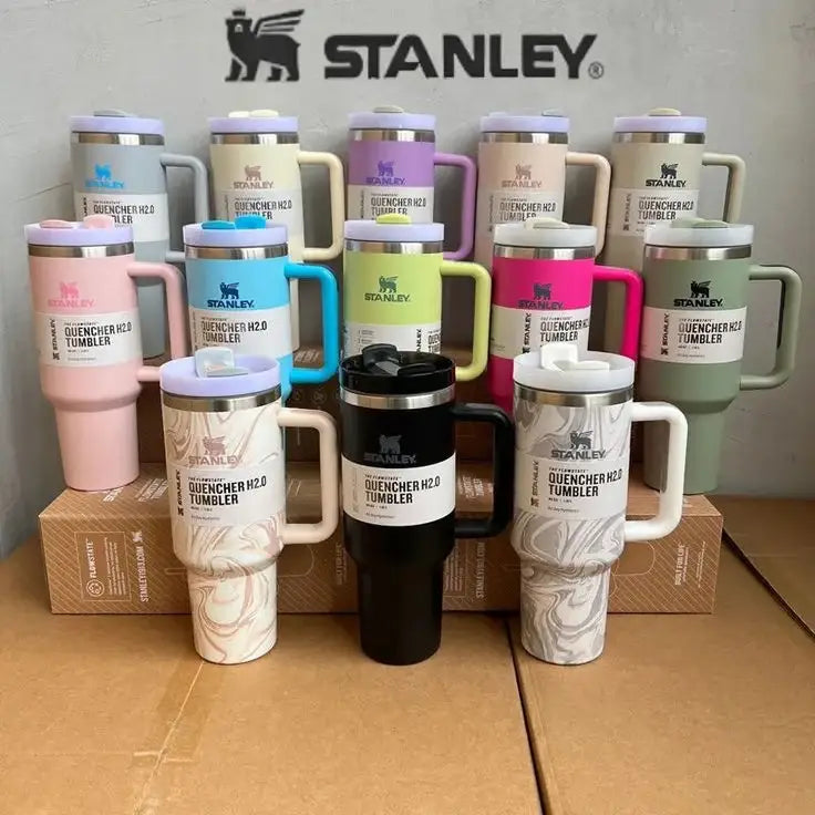 Stanley Tumbler 40oz (1200ml) – Stainless Steel Vacuum Insulated Cup with Straw & Lid | Leakproof Travel Tumbler Mug for Hot & Cold Drinks | Coffee Thermos Water Bottle for Gym, Office, Outdoor & Gifts