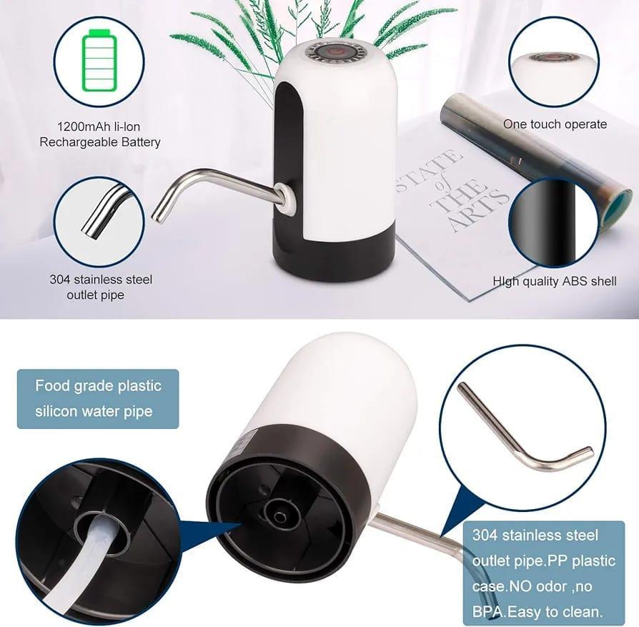 Electric Water Pump 50ml White Black ABS Stainless Steel