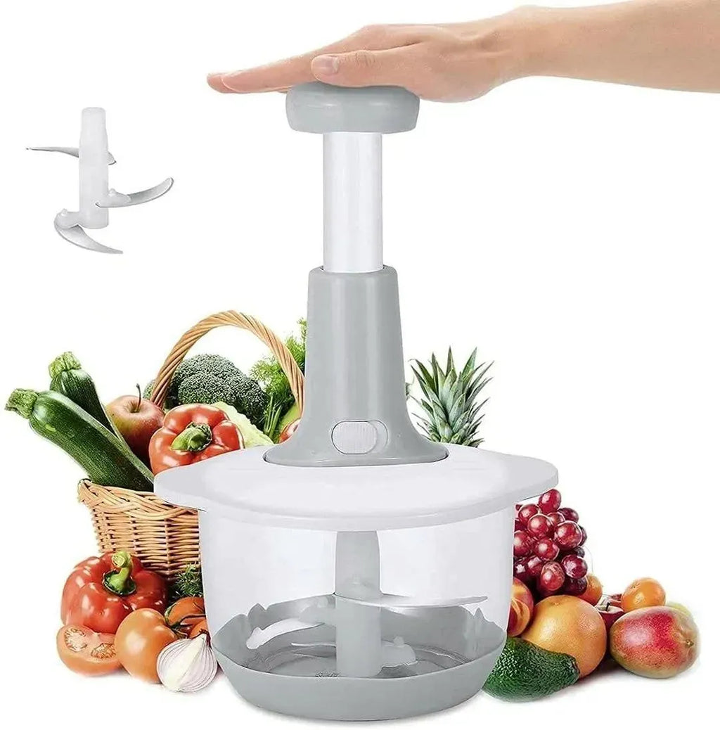 Push Vegetable Cutter Multi-Use Kitchen Essential ABS Multicolor